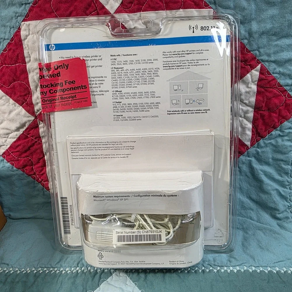 HP Wireless Printing Upgrade Q6236A A2L White 802.11g Networking Kit